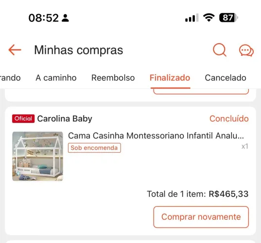Cama de criança
