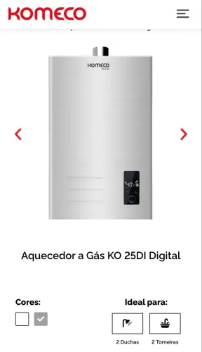 Aquecedor 25 L Inox Komeco