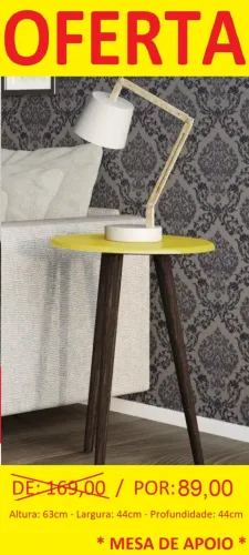 MESA DE APOIO PARA DECORAÇAO DA SUA SALA = RETIRE HOJE MESMO
