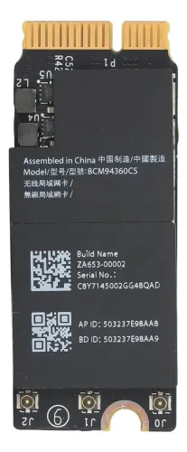 Placa Wifi Bcm94360cs e Bluetooth 4.0 Gigabit Wireless macbook