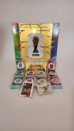 Vendo album de figurinhas completo da Copa do Mundo 2026 para colar