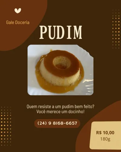 Pudim 180g Leite Condensado