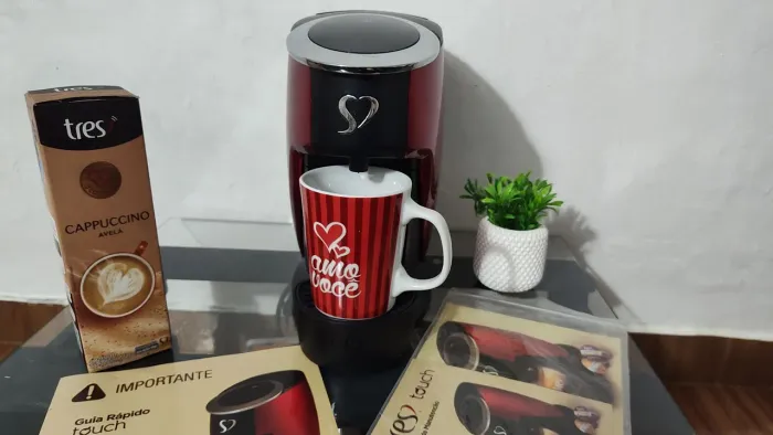 Cafeteira Três Corações Touch Vermelha 127V - Excelente Estado