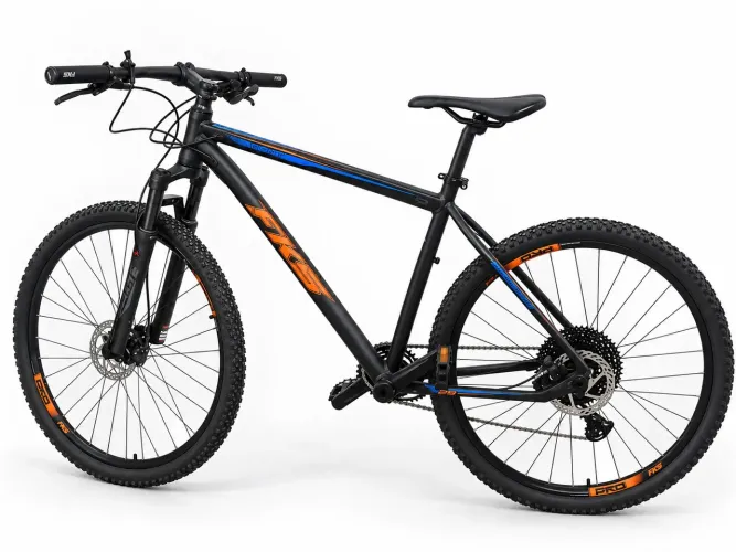 BICICLETA FKS FAST ARO 29 PRETA, AZUL E LARANJA