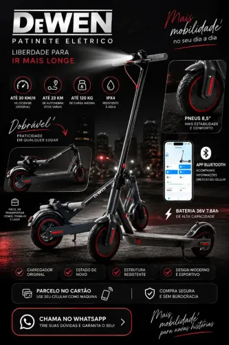 Patinete Elétrico DeWEN Novo 30km/h