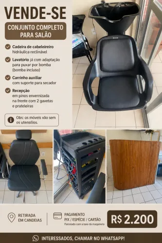 Conjunto para cabelereiro