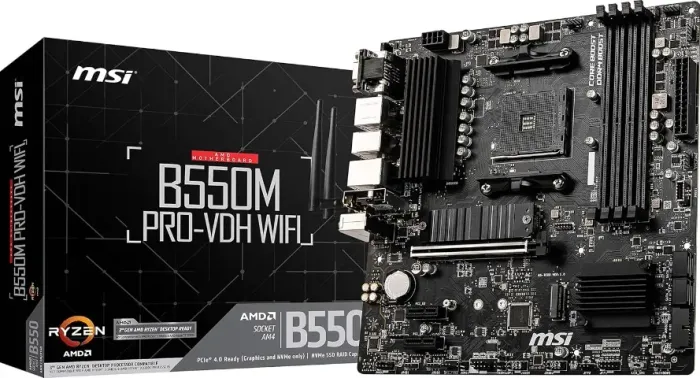 Placa Mãe AM4 MSI B550M Pro-VDH Wifi Ddr4 Socket - Entregamos - Aceitamos Cartões