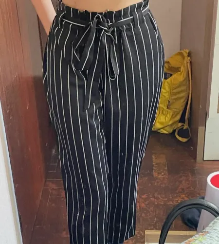 Calça risca de giz