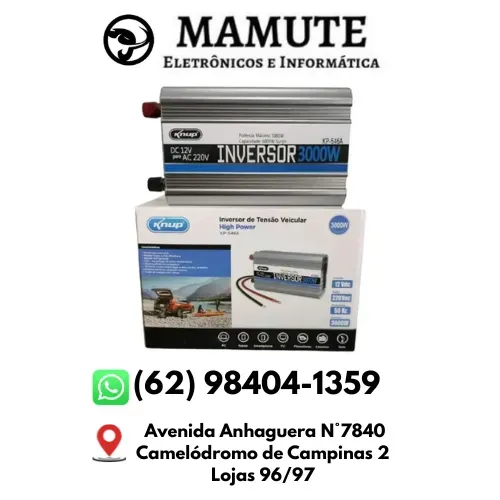Inversor Conversor Tensão Transformador 3000w 24v para 220v Kp-546A