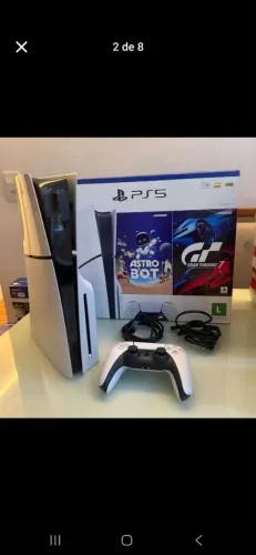 Playstation 5 Slim de 1 Tera Mídia digital e Física Completo