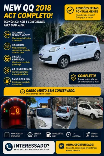 Chery QQ 1.0 ACT FL 12v/1.0 12V Flex 5P 2018