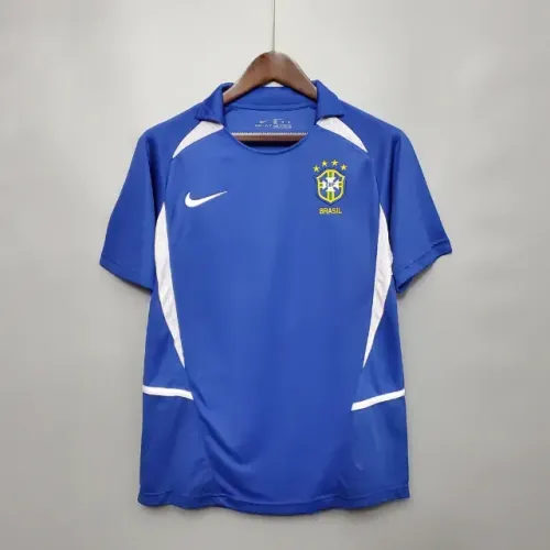 Camisa Brasil Azul Copa 2002