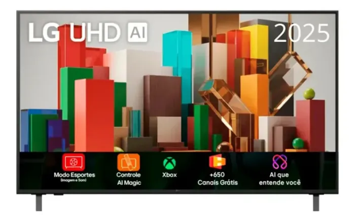 Smart TV LG 43" 4K 43AU801 Nova - Garantia ate 2027