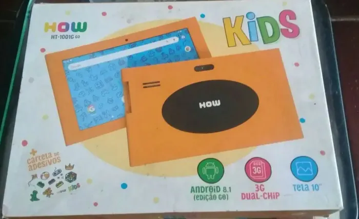 Table How kids e celular J4 Core p/ conserto ou peças