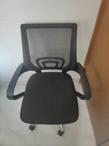 Cadeira office Mesh Ribs preta 