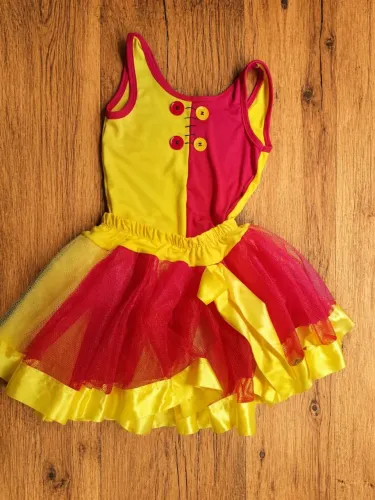 Fantasia Infantil Emília (Collant + Saia Tutu) 