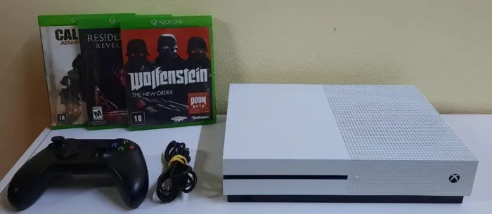 Xbox One S 1TB Original Bloqueado + Controle + 3 Jogos