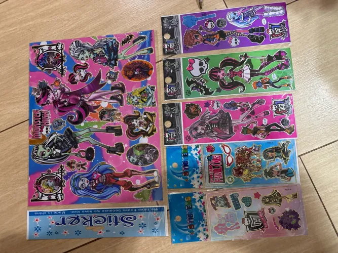 kit Monster High Adesivos vintage nostalgia 