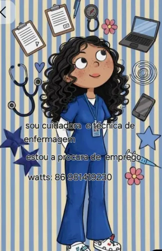 técnico em enfermagem e cuidadora de idosos 