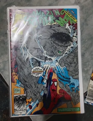 AMAZING SPIDER-MAN 328 ANO 1989 CLASSICA CAPA COM O HULK, ULTIMA DO RUN DO TODD MCFARLANE