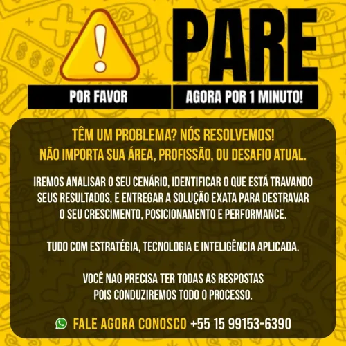 Tem um problema? Nós resolvemos.