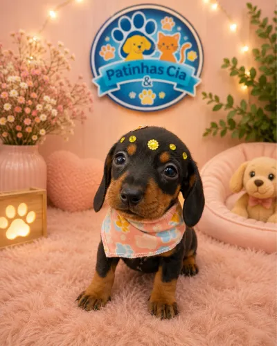 Cofap, dachshund, salsichinhas fêmeas e machos