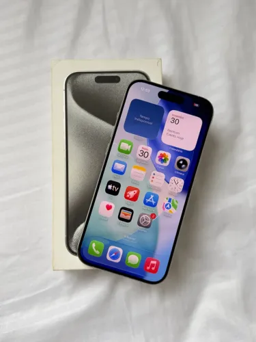 iPhone 15 Pro 128GB | Bateria nova trocada na Apple | 100%