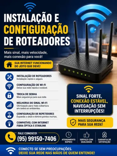 Configuração e instalação de roteador 