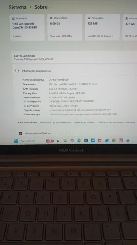 Vendo notebook Asus vivobook
