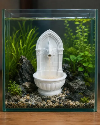 Fonte de areia decorativa para aquário 