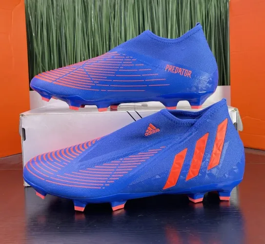 Chuteira Campo Adidas Predator Edge 19.3 FG Azul - Original - Sem Cadarço