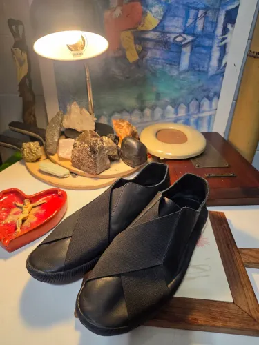 Tênis Slip On Osklen Couro Preto Tamanho 36