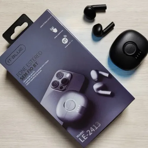 Fone Bluetooth LE-2413 duplo TWS+ IT-BLUE