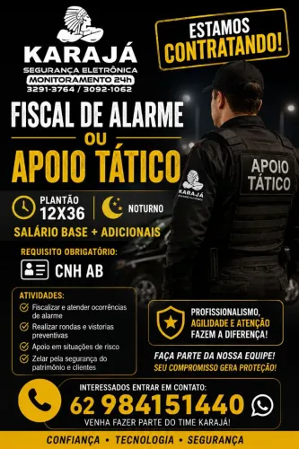 Tatico e fiscal de alarme 