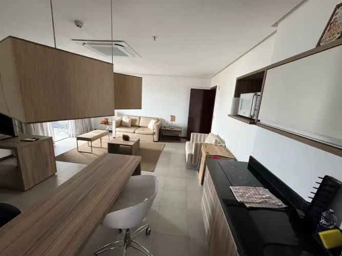 Vendo loft 60m2 MERCURE BOULEVARD 100% mobiliado climatizado andar alto com 1 vaga