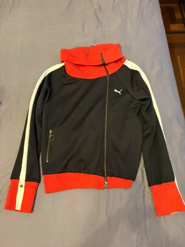 Jaqueta Puma Original Preta e Vermelha - Tamanho M