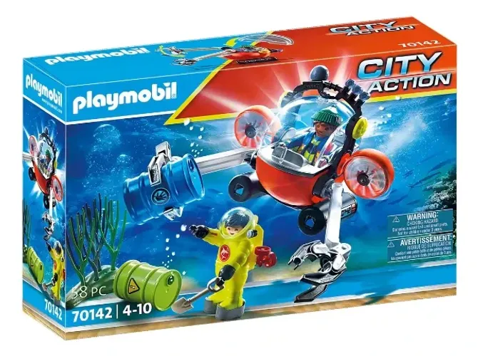 Playmobil Expedição Ambiental Mergulho - City Action - 70142