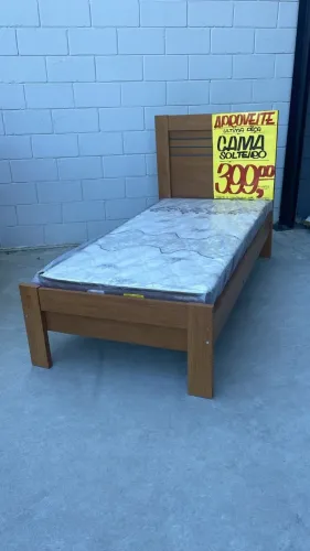 CAMA DE SOLTEIRO 88X188 (PREÇO SEM O COLCHÃO)