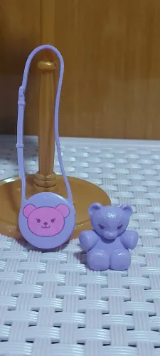 Bolsa e ursinho para boneca Barbie lilás Mattel