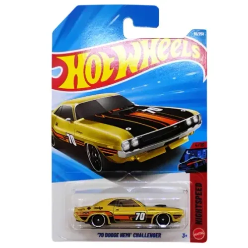 70 Dodge Hemi Challenger (dourado) - Hot Wheels