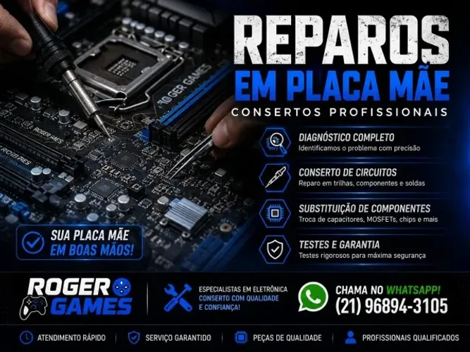 Assistência técnica de computadores, manutenção  reparos  em placa mae !!!