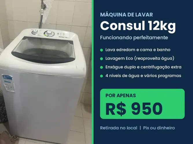 Máquina de lavar PRA VENDER LOGO
