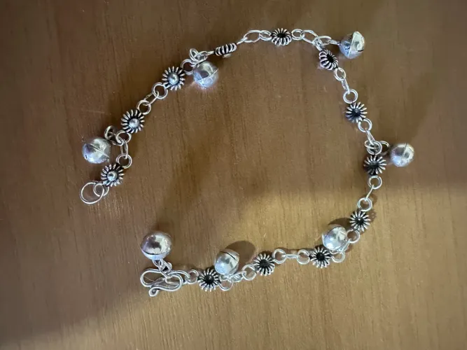 Pulseira prata de bali 