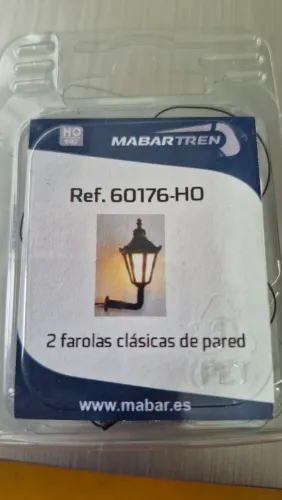 2 lindas luminárias de parede para maquete escala 1:87 HO
