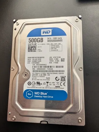 HD 500GB - SATA WD Blue - 7200rpm - PC