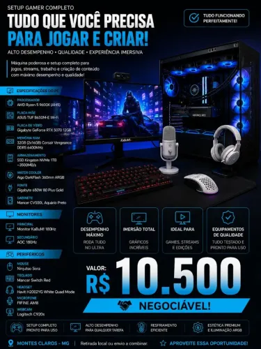Pc Gamer Highend - Rtx 5070 12Gb