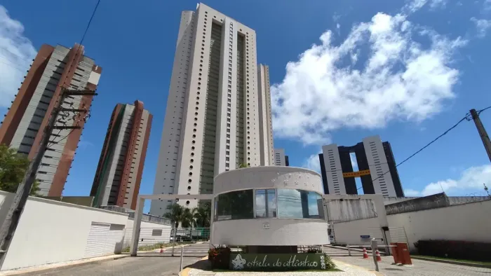 Oferta!! Apartamento 2/4 Suite 59m² Andar Alto com Vista Mar no Estrela do Atlântico