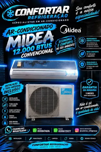 VENDO AR-CONDICIONADO MIDEA 12000BTUS