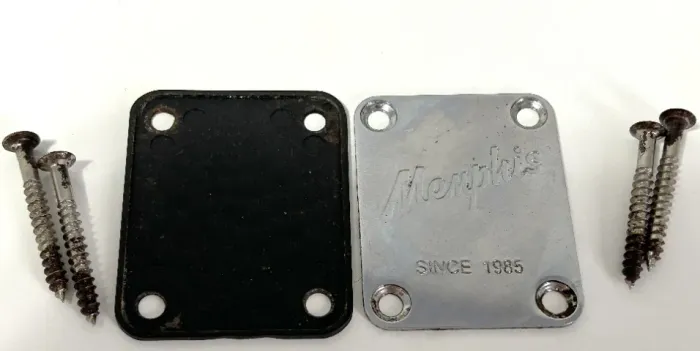 Placa de montagem do braço para guitarra Memphis Stratocaster/Telecaster com 4 parafusos.