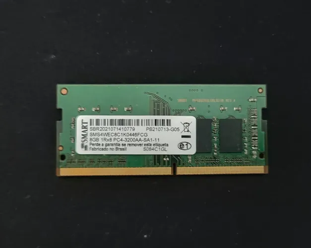 Memória Ram DDR4 Notebook 8GB 3200MHz Smart